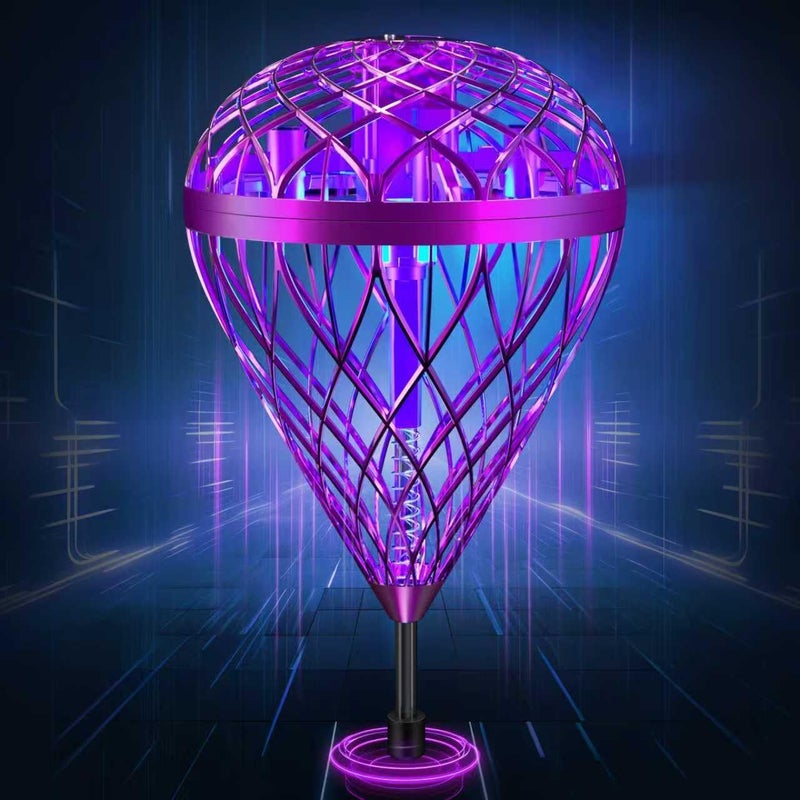 LEMATRIX 2025 Flying Shuttlecock Toy - Interactive Outdoor Hover & Bounce Toy with 3D Flip, Outside Toys for Kids Ages 6-12+, Body Contact Fun Birthday for Boys Girls(Purple) - Image 1